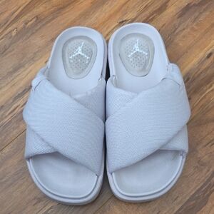 Nike White Slide Sandals